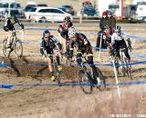 For most of the race, a small pack controlled the front of the race. 2012 Cyclocross National Championships, Elite Men. ©Tim Westmore